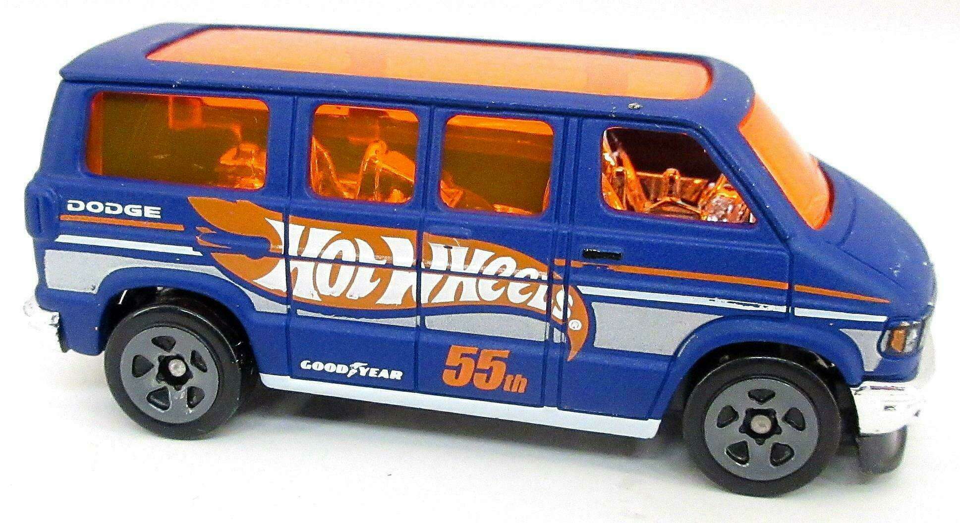 Hot Wheels 2023 Collector 066 250 HW 55th Race Team 2 5 Dodge Van Blue USA