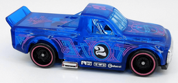 Hot Wheels 2021 - Collector # 160/250 - X-Raycers 5/5 - New Models - Draftnator - Transparent Blue