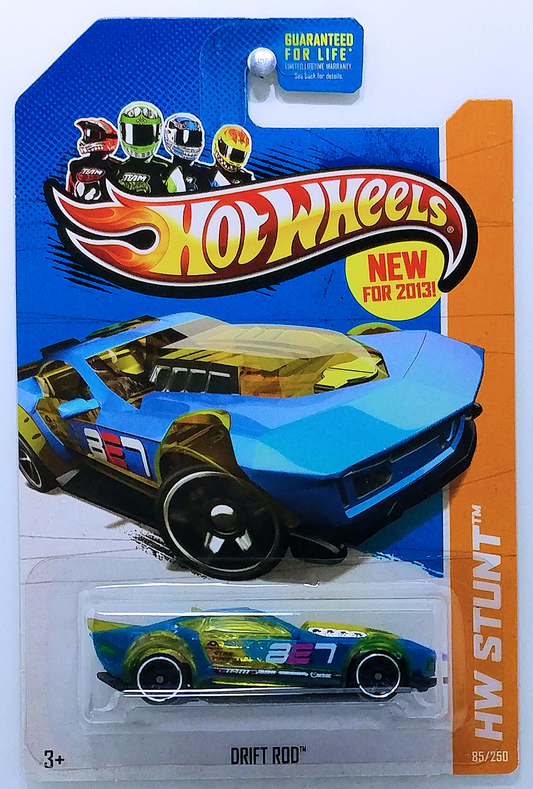 Hot Wheels 2013 - Collector 085/250 - HW Stunt / HW Drift Race / New Models - Drift Rod - Blue - USA Card