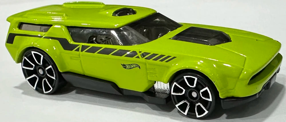 Hot Wheels 2024 - Collector # 035/250 - HW Modified 4/10 - New Models - Drift'n Break - Lime Green - Trap5 Wheels - USA 'Let's Race' Card