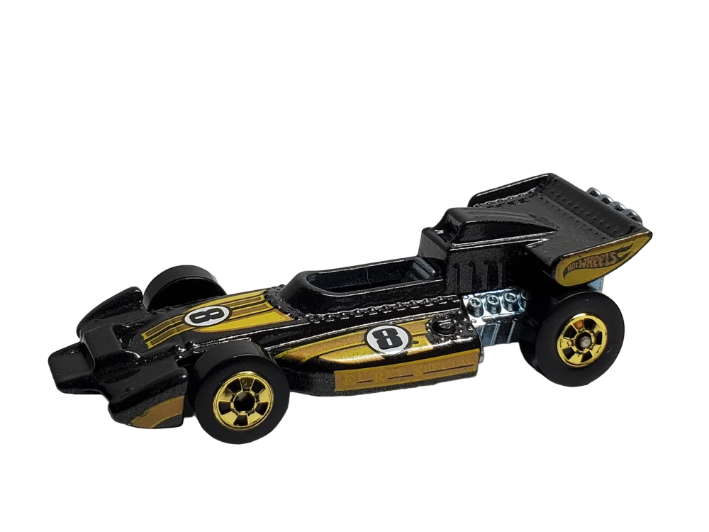 Hot Wheels 2012 - The Hot Ones - El Rey Special - Black - Gold Basic Wheels - Metal/Metal - Lightning Fast Metal Racers