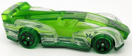 Hot Wheels 2022 - Collector # 149/250 - X-Raycers 2/5 - Electrack - Transparent & Green