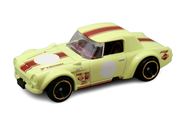 Hot Wheels 2017 - Collector # 022/365 - Legends of Speed 01/10 - New Models - Fairlady 2000 - Light Yellow - Brown Stripes / White Circle - USA