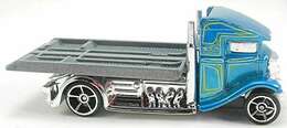 Hot Wheels 2014 - Collector # 105/250 - HW Off-Road / Stunt Circuit / New Models - Fast-Bed Hauler - Blue - USA Card