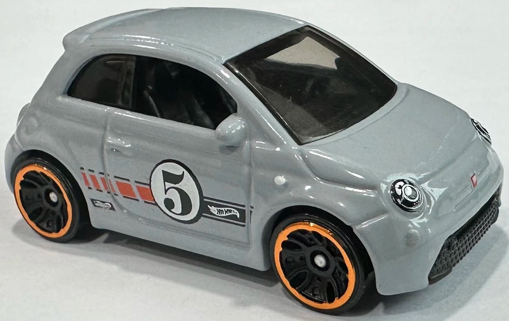 Hot Wheels 2024 - Collector # 022/250 - Compact Kings 02/05 - Fiat 500e - Gray - '5' - USA