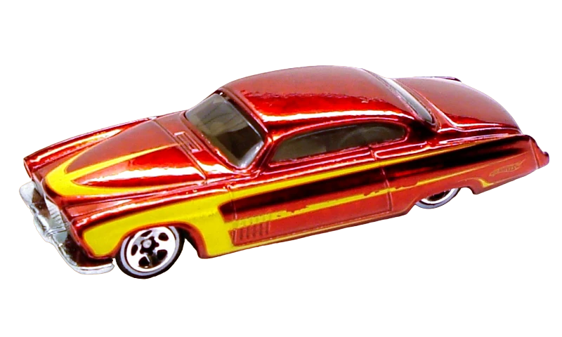 Hot Wheels 2009 - Classics Series 5 # 07/30 - Fish'd & Chip'd - Spectraflame Red - White Line 5 Spoke - Metal/Metal