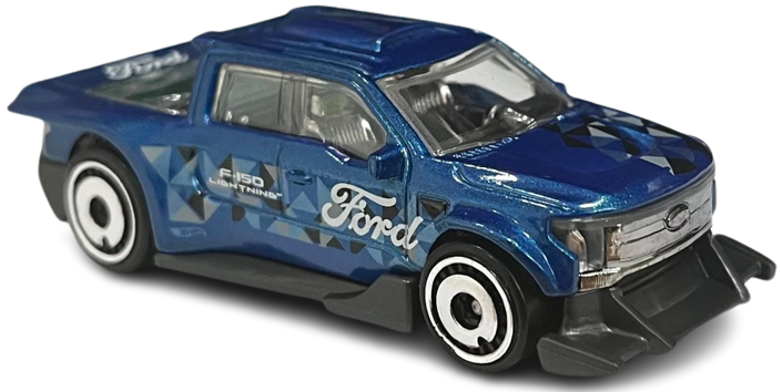 Hot Wheels 2023 - Collector # 226/250 - HW Hot Trucks 09/10 - New Models - Ford F-150 Lightning Custom - Blue - USA