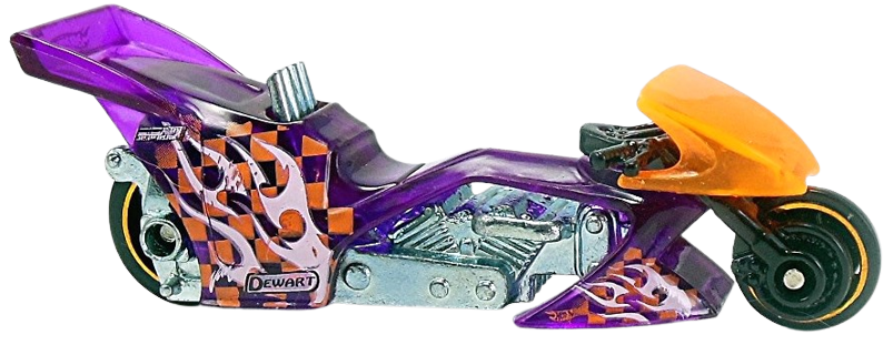 Hot Wheels 2011 - Collector # 124/244 - HW Drag Racers 04/10 - Fright Bike - Transparent Purple - USA