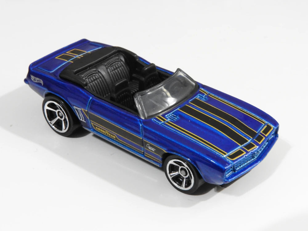 Hot Wheels 2020 - Collector # 190/250 - HW Roadsters 3/5 - '69 Camaro (Convertible) Blue