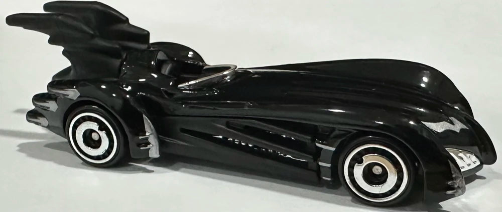 Hot Wheels 2024 - Collector # 054/250 - Batman Series 2/5 - New Models - Batman & Robin Batmobile - Black - Aero Disc Wheels - USA Card