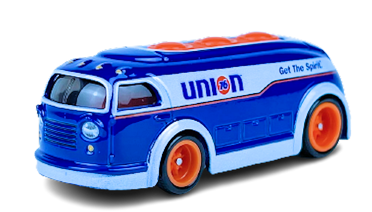 Hot Wheels 2023 - Premium / Pop Culture - Vintage Oil 04/05 - Haulin' Gas - Blue - '76' / 'Union' - Metal/Metal & Real Riders