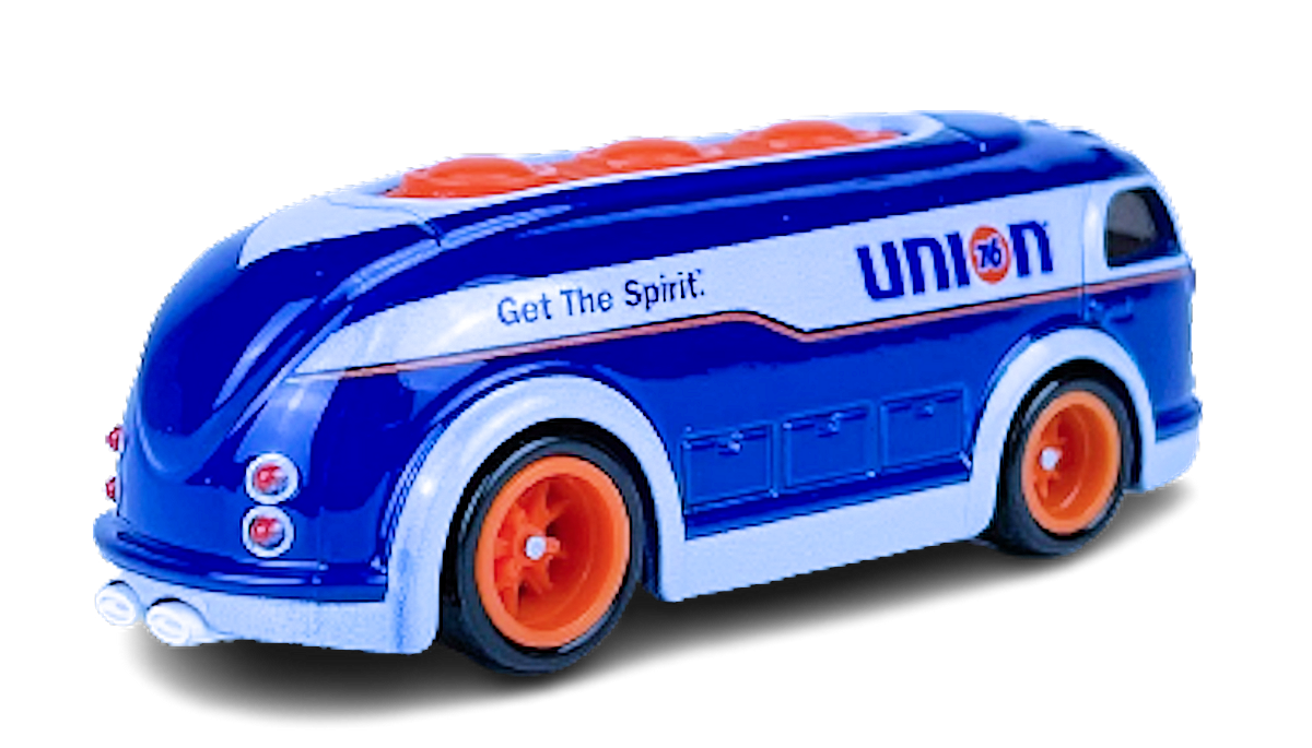 Hot Wheels 2023 - Premium / Pop Culture - Vintage Oil 04/05 - Haulin' Gas - Blue - '76' / 'Union' - Metal/Metal & Real Riders