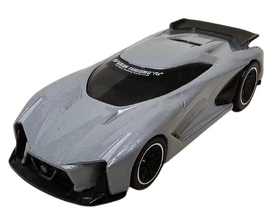 Hot Wheels 2024 - Premium / Pop Culture / Gran Turismo 7 - Nissan Concept 2020 Vision Gran Turismo - Gray - Metal/Metal & Real Riders - Gran Turismo 7 Card