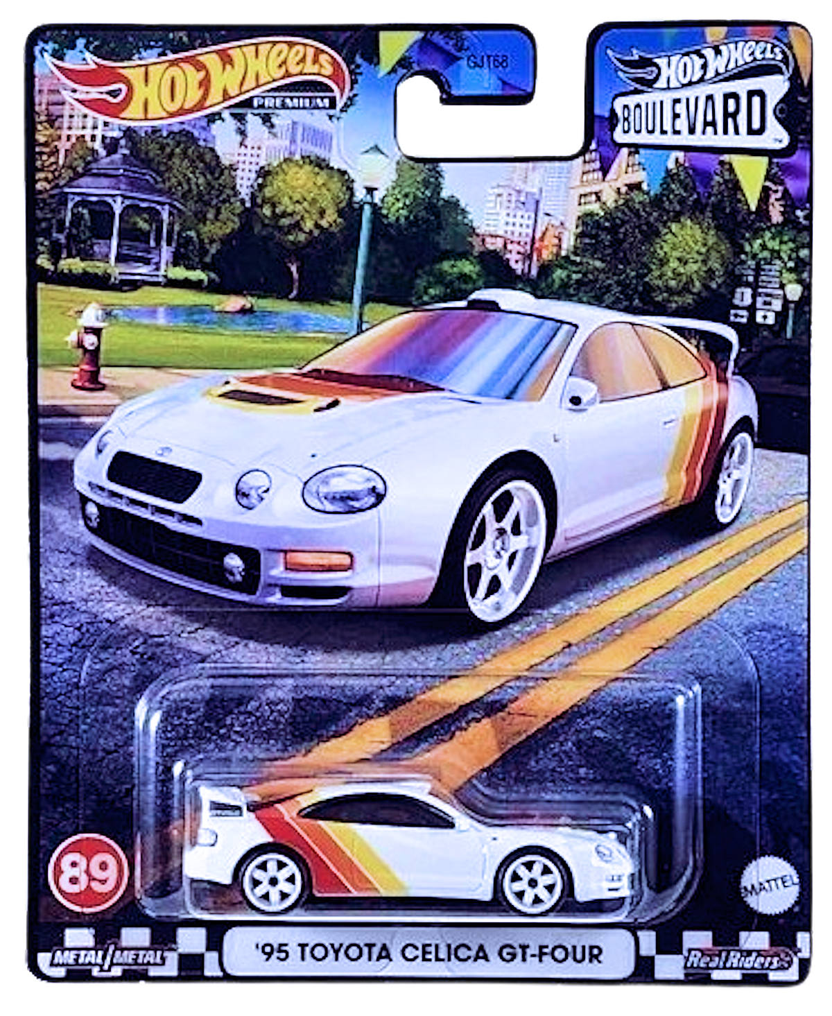 Hot Wheels 2024 - Premium / Boulevard # 89 - '95 Toyota Celica GT-Four - White - Metal/Metal & Real Riders