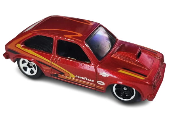 Hot Wheels 2023 - Collector # 197/250 - HW Drag Strip 09/10 - '76 Chevy Chevette - Metalflake Red - IC