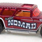 Hot Wheels 2023 - Collector # 243/250 - HW Wagons 05/05 - Classic '55 Nomad - Burgandy - 'Dragway' / 'C/G' / Chevrolet Logo - Retro Slot Wheels - International Card