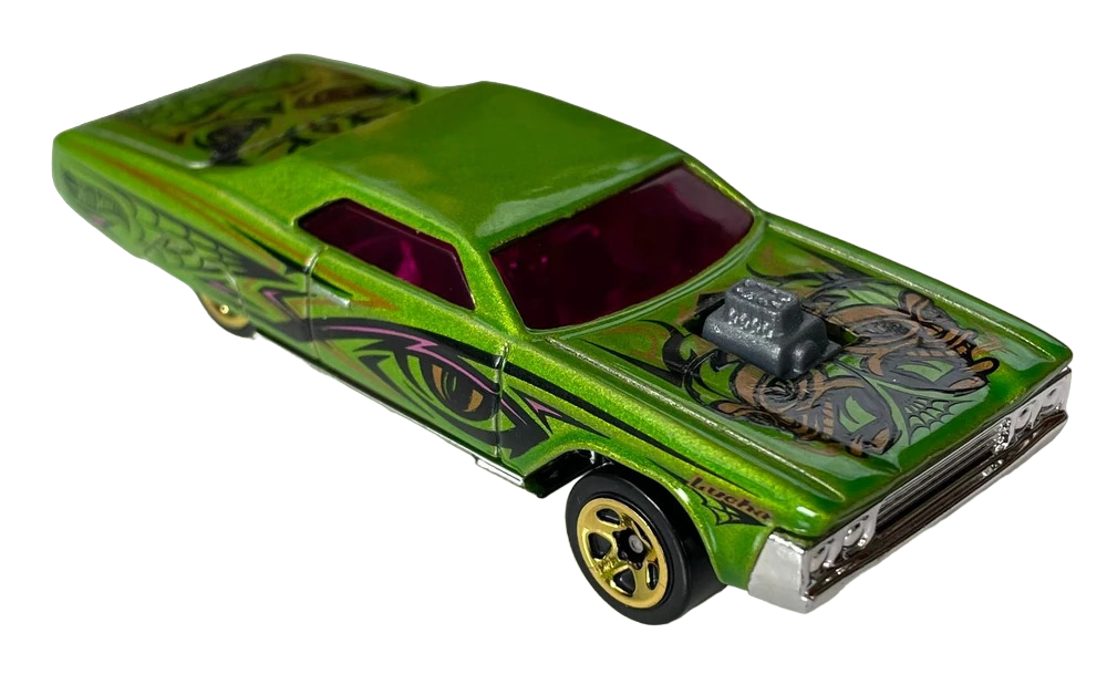 Hot Wheels 2023 - Collector # 237/250 - HW Slammed 02/05 - Layin' Lowrider - Metalflake Lime Green - IC