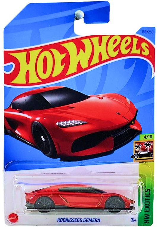 Hot Wheels 2023 - Collector # 188/250 - HW Exotics 04/10 - Koenigsegg Gemera - Red - IC