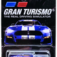 Hot Wheels 2024 - Theme / Gran Turismo / The Real Driving Simulator 4/5 - '20 Ford Mustang Shelby GT500 - Blue / #20 - Black with Chrome Ring MM5 Wheels - Walmart Exclusive