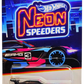 Hot Wheels 2024 - Mix 2 / Neon Speeders 5/8 - '16 Mercedes-AMG GT3 - Black / #3 / Pink & Blue Graphics - Blue Chrome NS6 Wheels - Walmart Exclusive