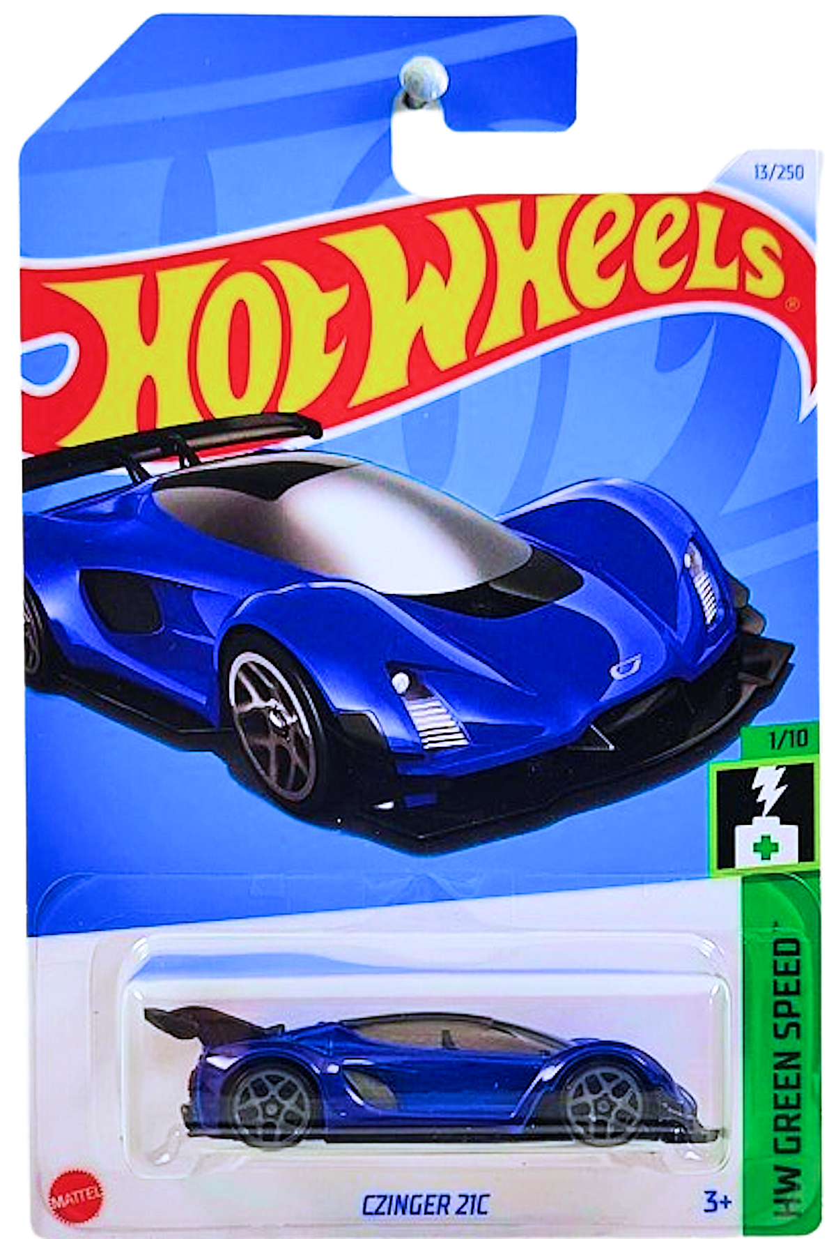 Hot Wheels 2024 - Collector # 013/250 - HW Green Speed 01/10 - New Models - Czinger 21C - Blue My Mind - IC