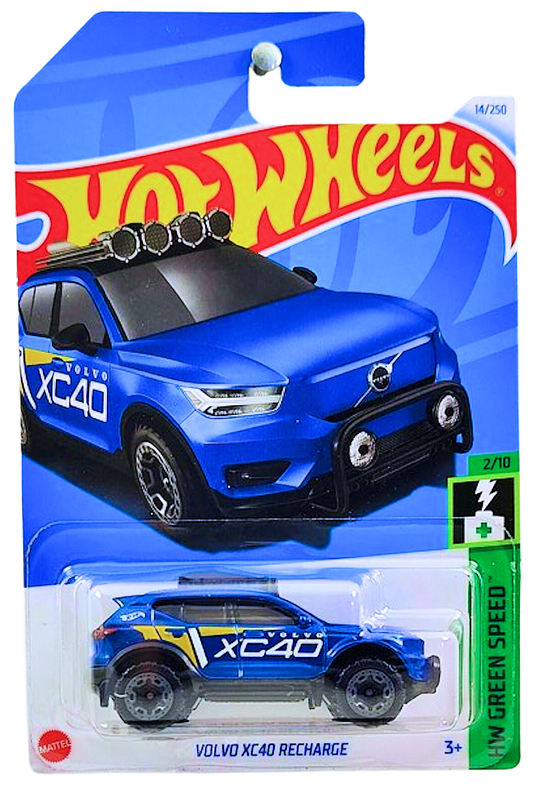 Hot Wheels 2024 - Collector # 014/250 - HW Green Speed 02/10 - Volvo XC40 Recharge - Bursting Metallic Blue - IC