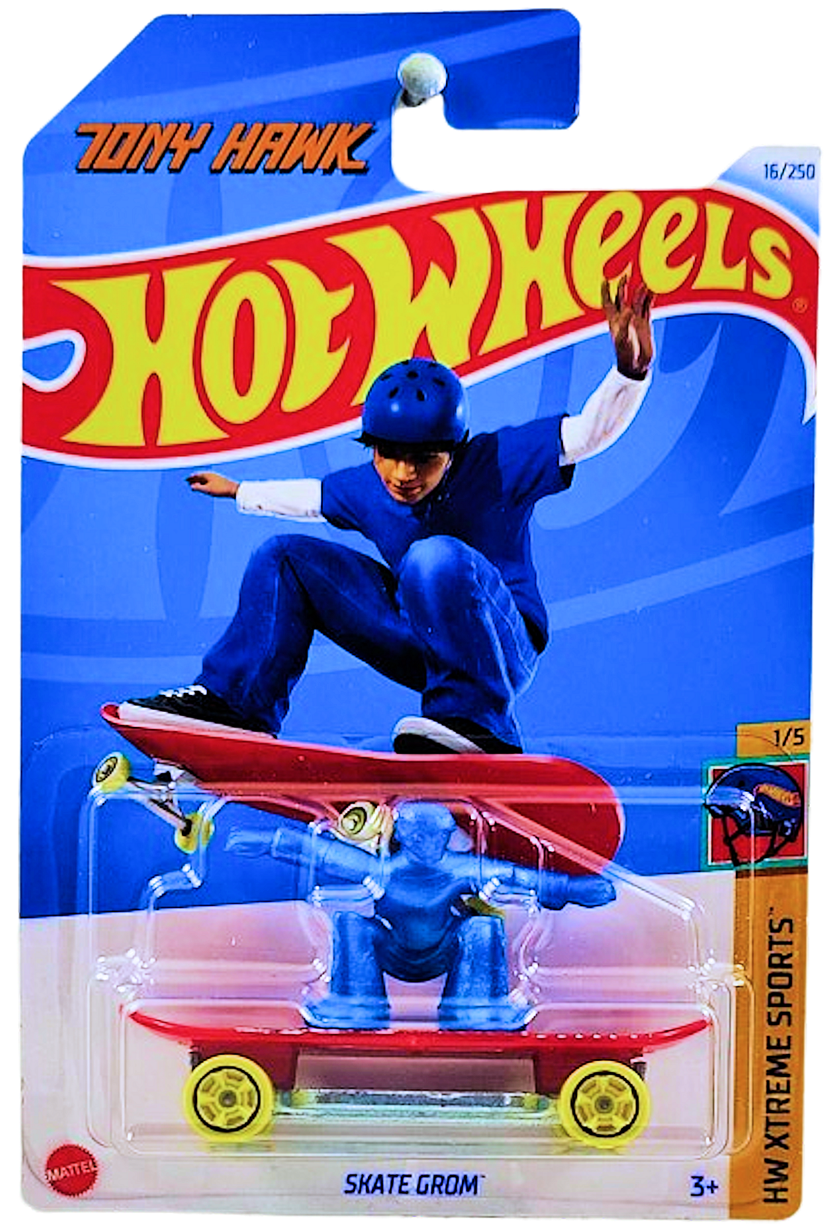 Hot Wheels 2024 - Collector # 016/250 - HW Xtreme Sports 01/05 - Skate Grom - Red - Tony Hawk - IC