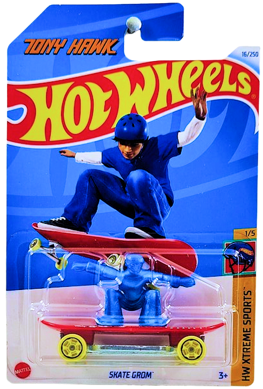 Hot Wheels 2024 - Collector # 016/250 - HW Xtreme Sports 01/05 - Skate Grom - Red - Tony Hawk - IC