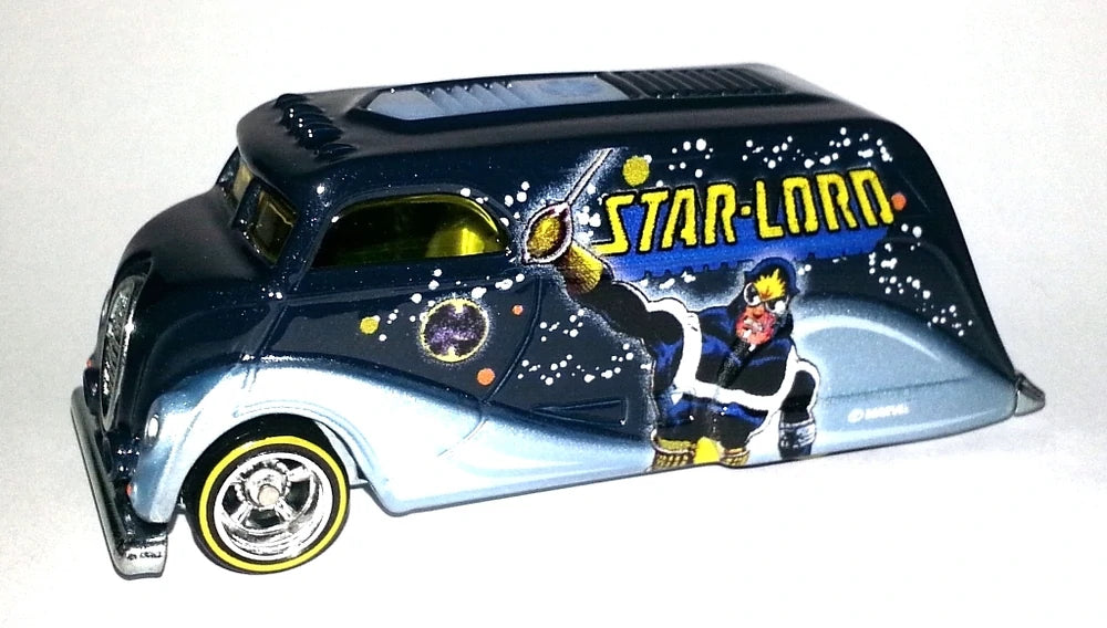 Hot Wheels 2015 - Nostalgia / Pop Culture / Marvel - Deco Delivery - Midnight Blue / Star-Lord - Metal/Metal & Real Riders