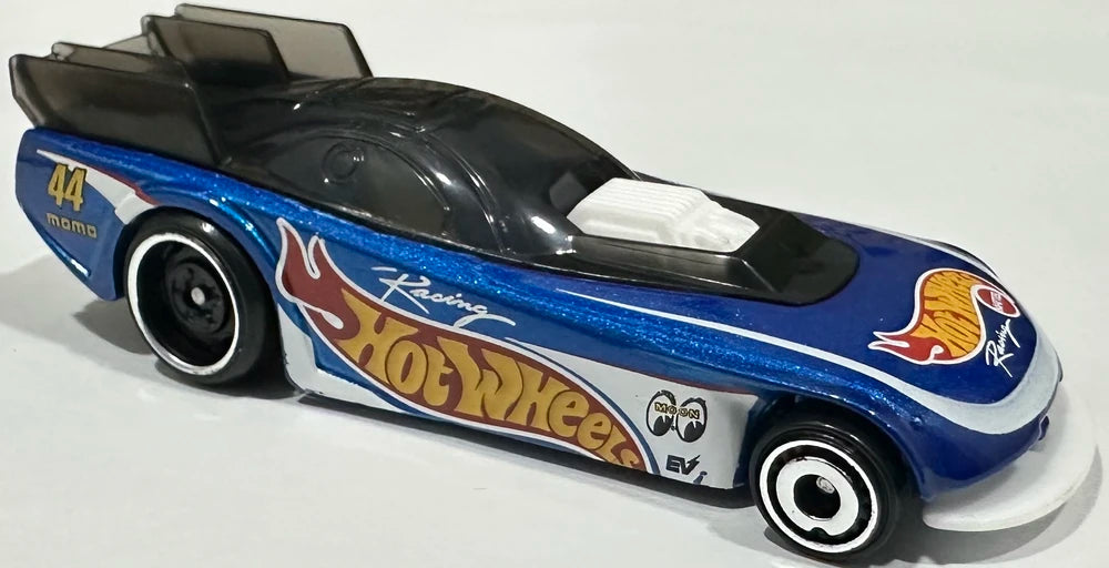 Hot Wheels 2025 - Collector # 060/250 - HW EV 5/10 - Supercharged - Blue / Hot Wheels Racing / Mooneyes - USA Card