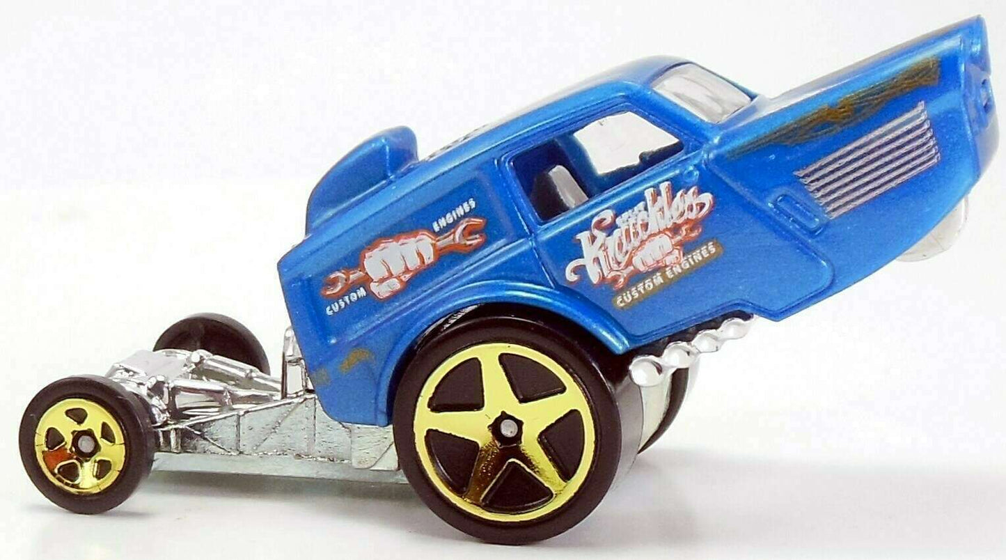 Hot Wheels 2015 - Collector # 115/250 - HW Off-Road / Stunt Circuit - HW Poppa Wheelie - Blue - USA 'WIN' Card