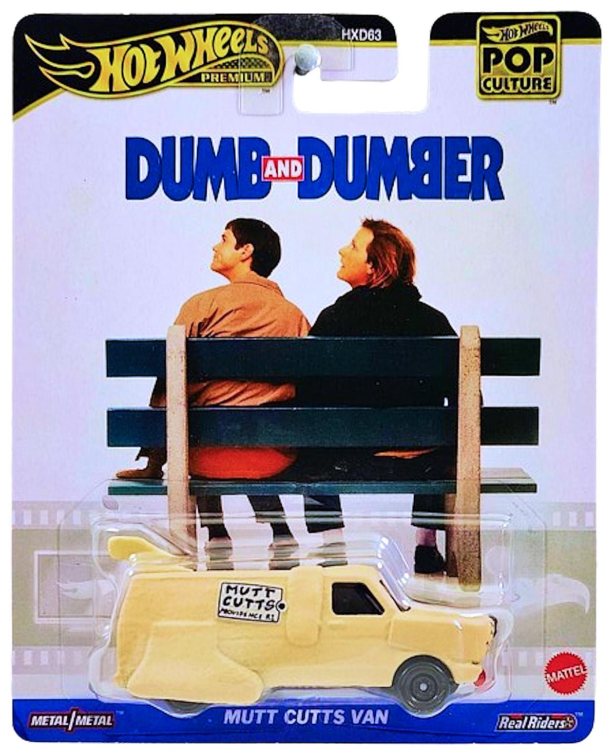 Hot Wheels 2024 - Premium / Pop Culture / Dumb and Dumber - Mutt Cutts Van - Textured Tan / "MUTT CUTTS PROVIDENCE R.I." - Metal/Metal & Real Riders