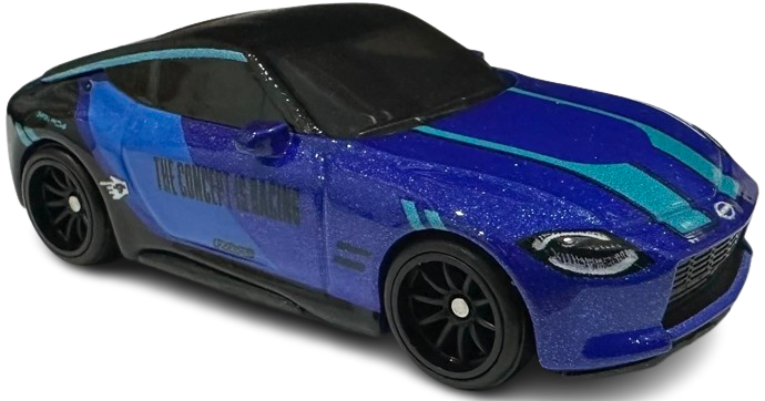 Hot Wheels 2024 - Premium / Boulevard # 90 - '23 Nissan Z - Metalflake Blue / THE CONCEPT IS RACING - Metal/Metal & Real Riders - Walmart Exclusive