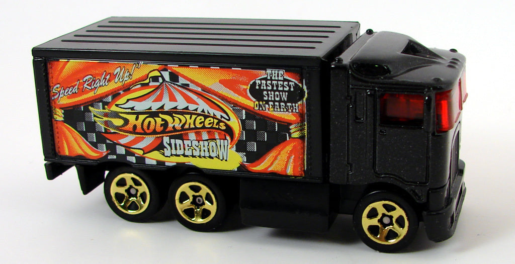 Hot Wheels 2002 - Collector # 236/240 - Hiway Hauler - Black / Circus Sideshow - USA 1968-2003 Anniversary Card