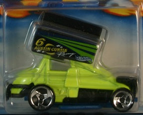 Hot Wheels 2001 - Collector # 129/240 - Slide Out - Day-Glo Green - PR5 Wheels