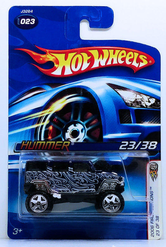 Hot Wheels 2006 - Collector # 023/223 - First Editions 23/38 - Hummer - Metalflake Dark Blue - USA