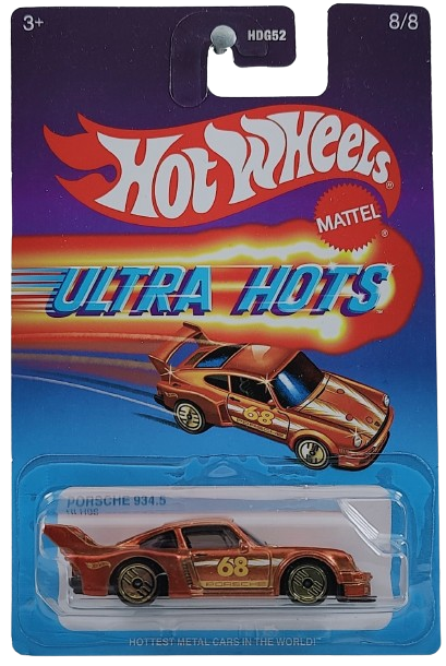 Hot Wheels 2023 - Ultra Hots 8/8 - Porsche 934.5 - Spectraflame Orange - Gold UH Wheels - Target Exclusive