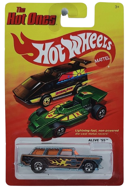 Hot Wheels 2011 - The Hot Ones - Alive '55 - Metallic Gray - Basic Wheels - Metal/Metal - Lightning Fast Metal Racers