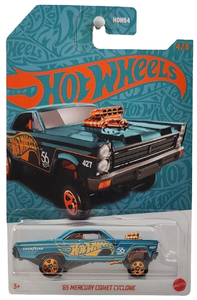 Hot Wheels 2024 - 56th Anniversary 4/6 - '65 Mercury Comet Cyclone (Gasser) - Turquoise & Copper - Drug & Discount Stores Exclusive