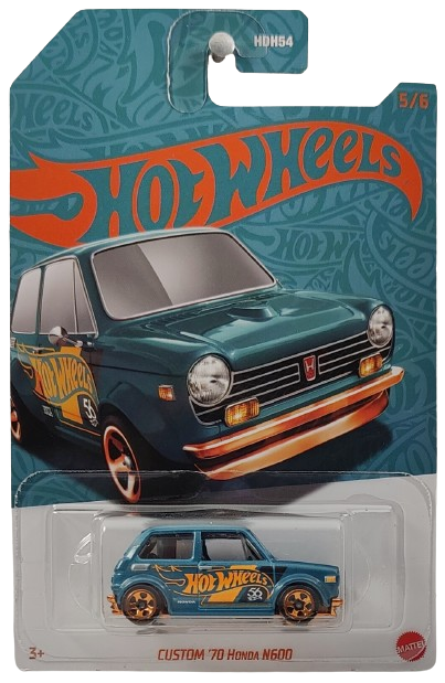 Hot Wheels 2024 - 56th Anniversary 5/6 - Custom '70 Honda N600 - Turquoise & Copper - Drug & Discount Stores Exclusive