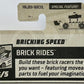 Hot Wheels 2023 - Collector # 128/250 - Brick Rides 05/05 - Bricking Speed - Red - USA