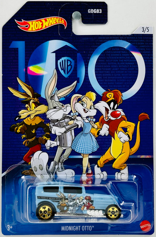 Hot Wheels 2023 - WB Theme - Warner Bros 100th Anniversary Series 03/05 - Midnight Otto - Sky Blue - Looney Toons in Wizard of Oz Graphics