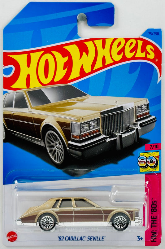 Hot Wheels 2023 - Collector # 075/250 - HW The 80s 07/10 - '82 Cadillac Seville - Gold - IC