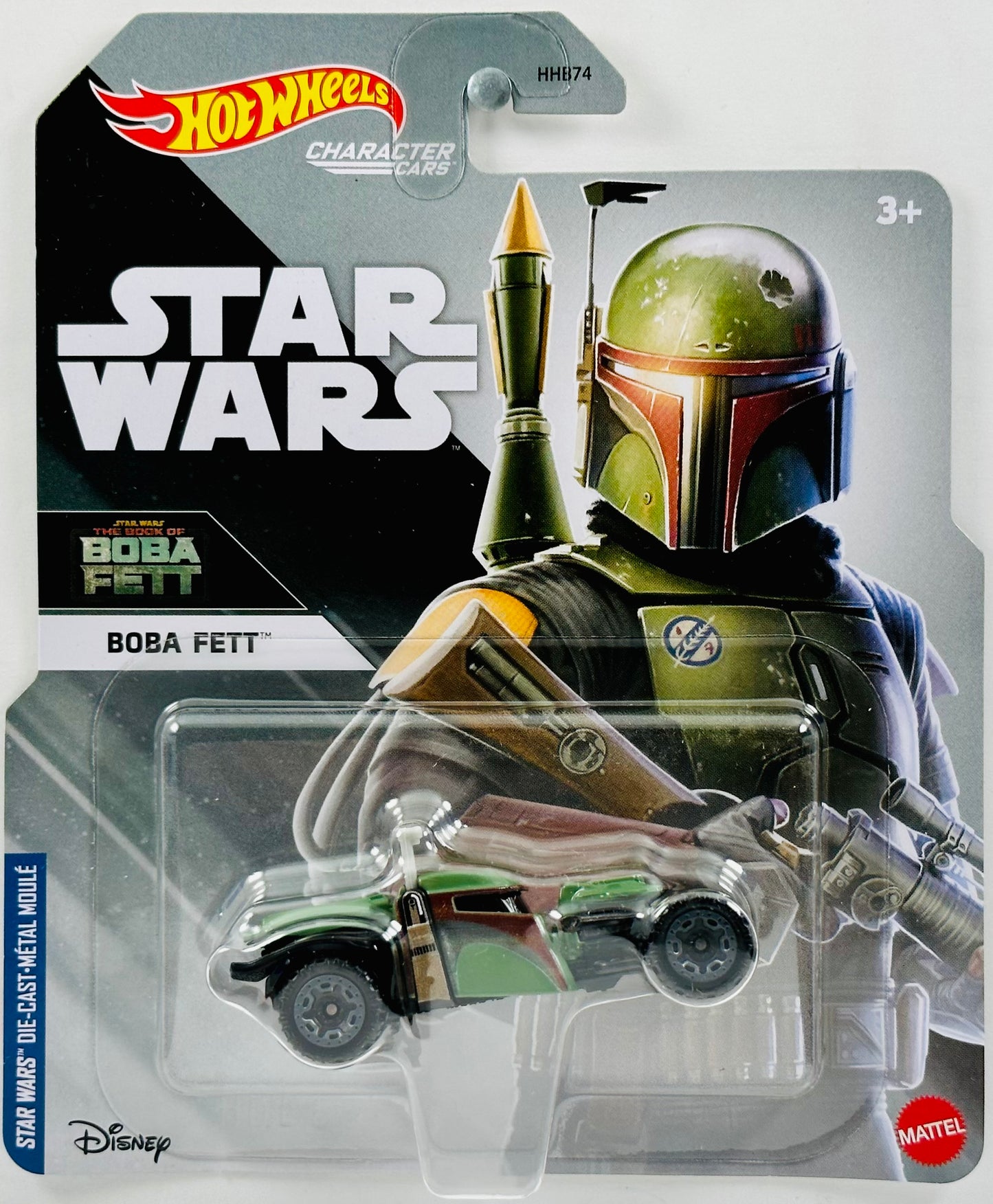 Hot Wheels 2023 - Character Cars / Star Wars - The Book of Boba Fett - Boba Fett - Olive Drab