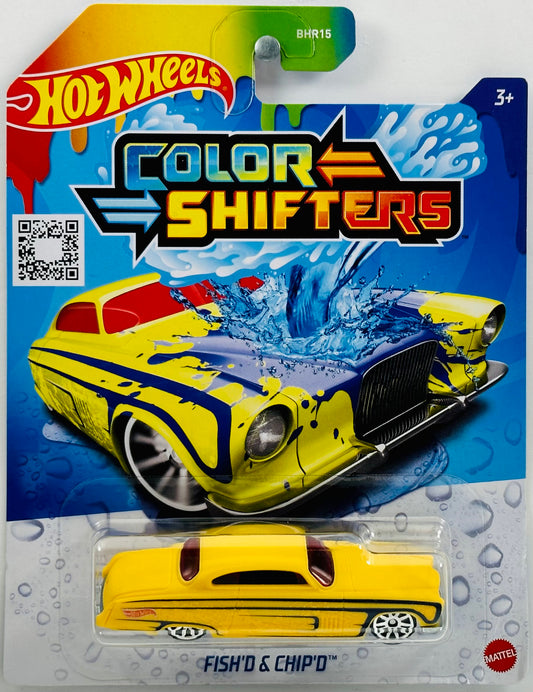 Hot Wheels 2023 - Color Shifters "Q" - Fish'D & Chip'D - Yellow to Purple