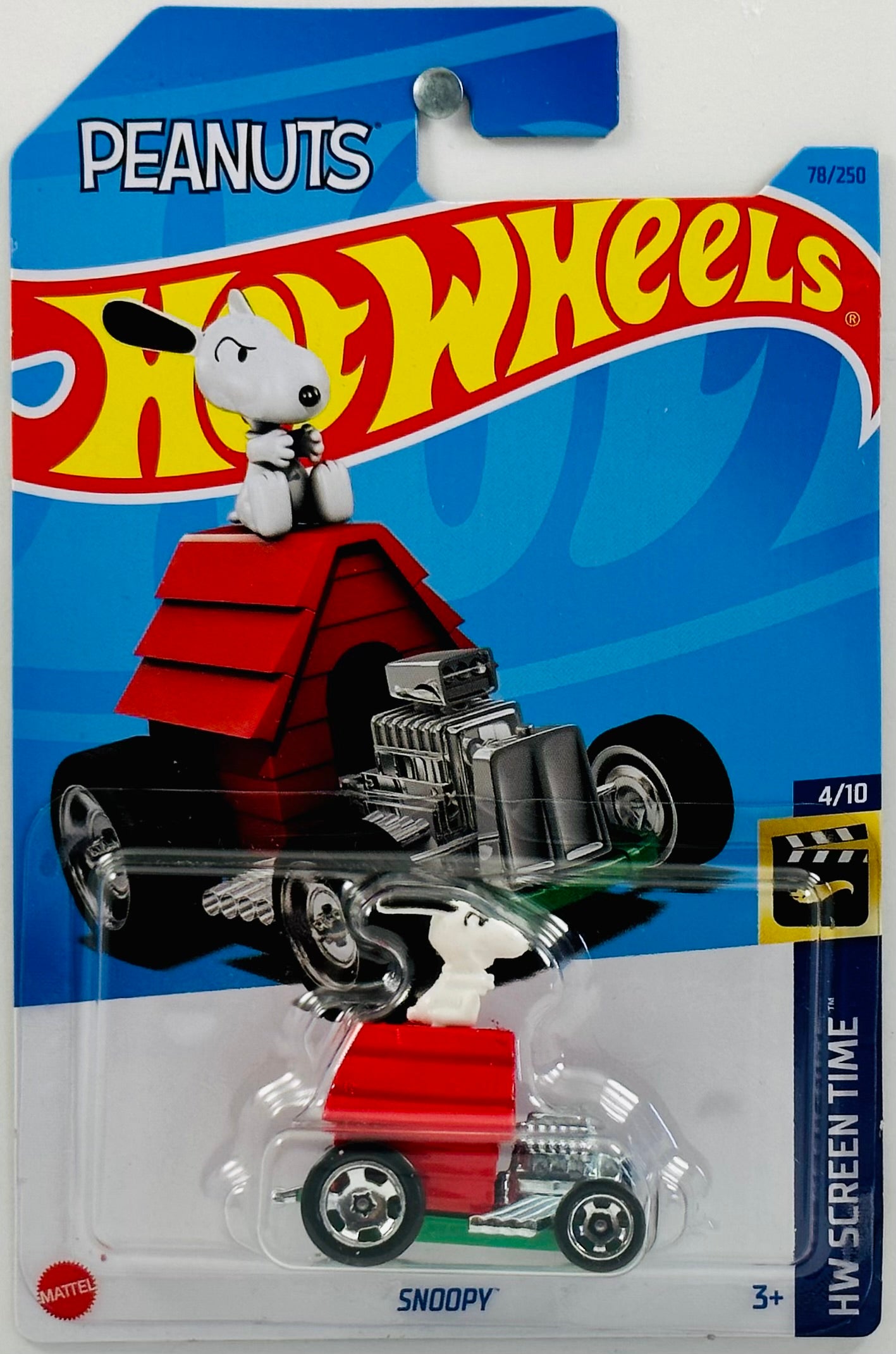 Hot Wheels 2023 - Collector # 078/250 - HW Screen Time 04/10 - Snoopy - Red - IC