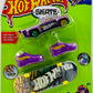 Hot Wheels 2023 - Skate - Multipack w/ Car - Feline Risky - Solid Muscle - Purple - Striped Hot Wheels Graphics - Metallic Finish - Large Blister Card