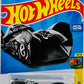 Hot Wheels 2023 - Collector # 157/250 - HW Art Cars 10/10 - Cloak and Dagger - Black - Day of the Dead Artwork / 'E / 'e' - USA