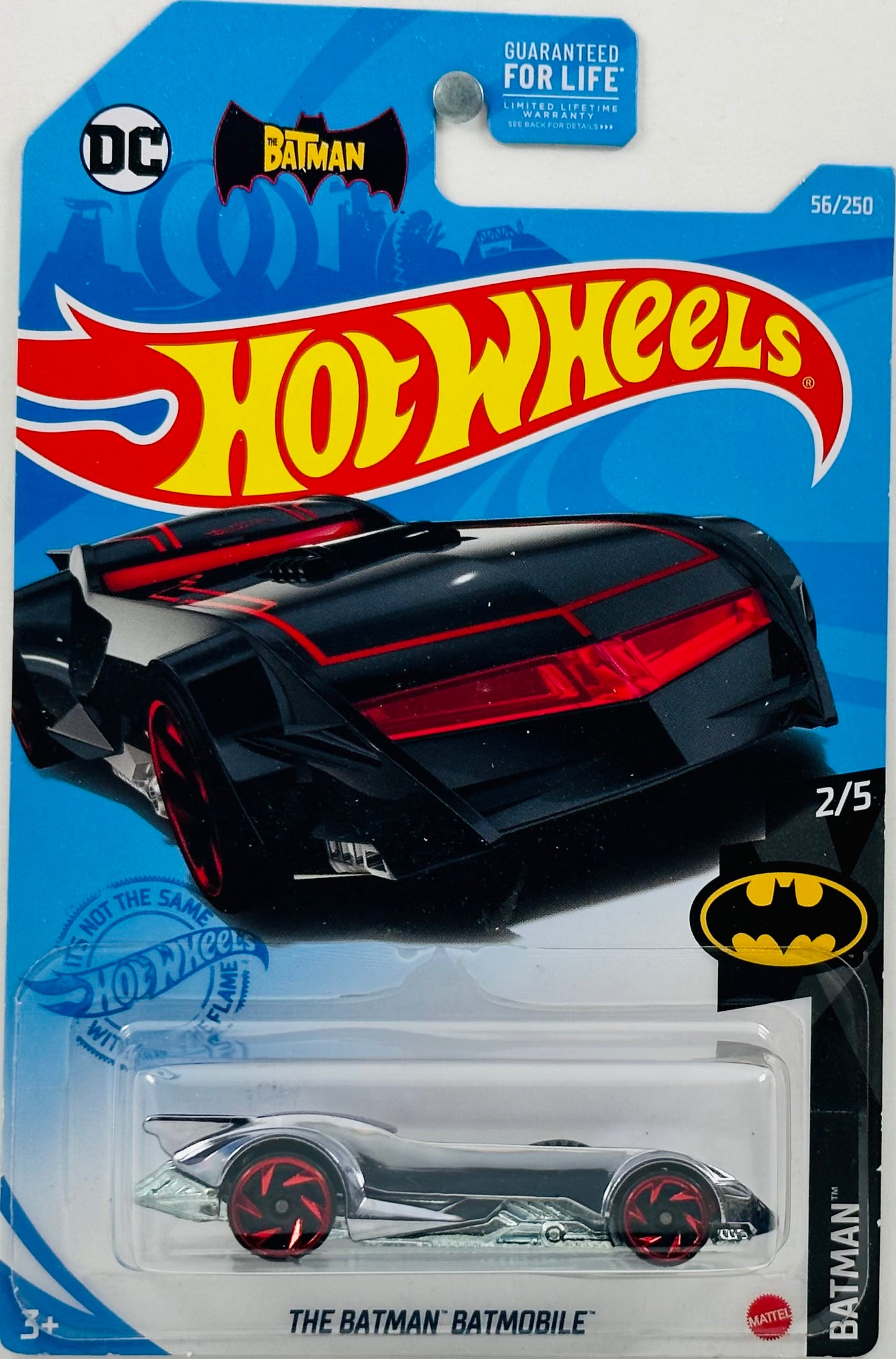 Hot Wheels 2021 - Collector # 056/250 - Batman 02/05 - The Batman Batmobile - Chrome - DC Comics - USA