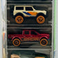 Hot Wheels 2023 - Gift Pack / 5 Pack - HW Remote Adventures - Off-Duty, '15 Ford F-150, '21 Ford Bronco, Hyper Rocker & '19 Chevy Silverado Trail Boss LT